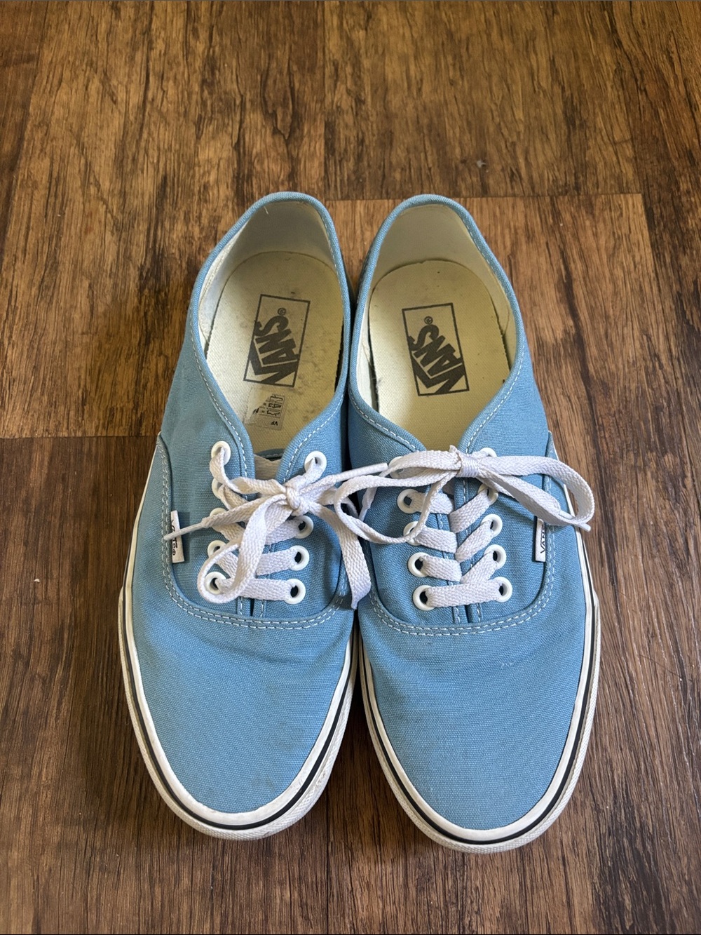Vans Light Blue Low-Top Canvas Sneakers